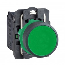 Кнопка 22 мм зеленая с возвратом XB5AA31