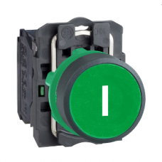 Кнопка 22 мм зеленая с возвратом XB5AA3311