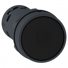 Кнопка 22 мм черная с фикс 1NO XB7NH21